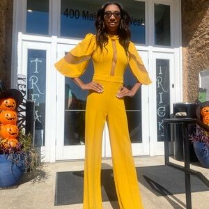 Elegant Yellow Jumpsuit